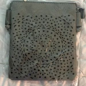 Minky sage green adorable crossbody purse